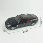 Uus 1:18 Porsche Panamera Sulamist Auto Valatud Mudel Simulatsioonheli ja valgusega T&otilde;mmatav Auto Laste Kodu Kaunistus Kogumis M&auml;nguasi Poisi Kingitus must