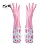 1 paar majapidamiskindaid, veekindlad, korduvkasutatavad, rebenemiskindlad, pika mansetiga kindad, mitmeotstarbelised n&otilde;udepesukindad, puhastusvahend sinine