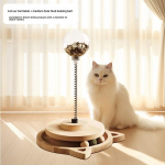 Kanepik&ouml;iega Kasside Ronimispuu: Puruvaba kraapimislaud ja isem&auml;ngiv m&auml;nguasi k&uuml;&uuml;niskolonniga.