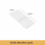 Ristk&uuml;likukujuline roostevabast terasest k&uuml;psetusvorm BBQ grillrest Toidu hoiustusalus Leiva k&uuml;psetusvorm Jahutusrest Puuvilja saiaplaadid K&ouml;&ouml;gin&otilde;ud