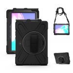 Samsung Tab Active4 Pro &uuml;mbris T630 T636 P&ouml;&ouml;rleva aluse ja pliiatsihoidjaga Tugev kaitse&uuml;mbris Tab Active4 Pro T630/T636 must