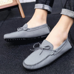 Moodsad Mokassiinid Meeste Vabaaja Jalan&otilde;ud Pehmed Mugavad Slip-on Lamedad Pehmed Br&auml;nd Meeste Jalatsid Must Sinine Suur Suurus 45 D026 6.5 hall v&auml;rv