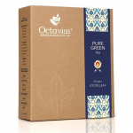 Octavius | Pure Green Tea - 100 Gm (50 Cups) | 100% Whole Leaf | Loose Leaf | Zero Calories | Antioxident-Rich| Helps in Weight Loss | 100 Gm Box