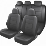 Luksuslikud PU-nahast auto universaalsed autoistmekatted salongitarvikud t&auml;iskomplekt mustad autoistmepadjakatted auto istmekaitse katted 11PCS hall
