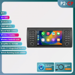 Hizpo 7-tolline 2-DIN Android 13 autode multimeediam&auml;ngija BMW X5 11 E53 E39 M5 1996-2003 jaoks Stereo GPS-navigatsiooniga Heli Intelligentne Carplay 4G Autoraadio P2CP 4Core 2G 32G AI