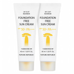 [Nature Republic] UV Cut Baobab Foundation Free Sun Cream Set SPF 50+ PA++++ 40ml*2EA