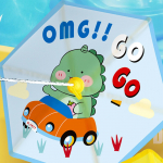 Umbrella Shape Water Spray Toy Cute Lightweight Easy to Play Compact Game Beach for Backyard Dinosaur