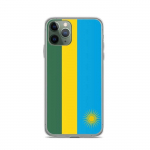 Coque iPhone - mitmev&auml;rviline - Drapeau Rwanda - Souple - &Uuml;hilduv iPhone 11 Pro - Unikaalne disain