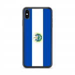 Coque iPhone - Drapeau Salvador - iPhone XS Max - Souple - Mitmev&auml;rviline - Vertikaalne