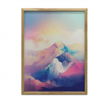 Pastelowe G&oacute;rskie Marzenie Pastelowe G&oacute;rskie Marzenie, 30X40 Cm, Rama Drewniana Jasny Dąb, Papier Matowy 230 Gsm 36