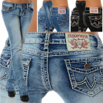 Naiste moep&uuml;ksid Pikad p&uuml;ksid Denim-p&uuml;ksid M helesinine v&auml;rv