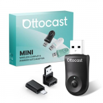 OTTOCAST Mini 2025 Uusim Juhtmevaba CarPlay/Android Auto Adapter, Mini &Uuml;hilduv Originaalse Juhtmega CarPlay/Androidiga