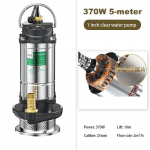 220V Roostevabast terasest sukelpump Drenaaž Niisutus Veealune Isepumpav Reoveepump P&otilde;llumajanduslik pumpamine Aiat&ouml;&ouml;riistad 370W 5M