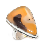 Natural Mookaite Gemstone 925 Sterling Silver Jewelry Ring Size 6.5 d3u79