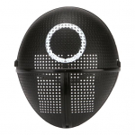 Geomeetrilise mustriga Cosplay Masque T&auml;ieliku n&auml;omask reguleeritavate v&otilde;rgurihmadega &Uuml;hes suuruses t&auml;iskasvanute mask kost&uuml;&uuml;mipidudele Cosplay D
