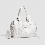 Retro mootorratrakott &Uuml;he &otilde;la Crossbody kott T&otilde;mblukuga kott Suure mahutavusega kott naistele Pesumasinas pestud kott