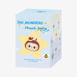 POP MART LABUBU THE MONSTERS Klassikaline seeria - S&auml;delev pl&uuml;&uuml;sist ripats Pime kast (&Uuml;ksikpakend / 6-osaline komplekt)