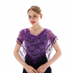 Lilleline pitsist kolmnurkne sall kevad- ja suvise stiiliga hingav &otilde;&otilde;nes &uuml;hev&auml;rviline kolmnurk dekoratiivne p&auml;is lilleline Uus 50x140cm