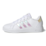 Adidas Grand Court 2.0 Suuremate Laste Valged Iridescent Laste Tennised Cloud-White GY2326 28