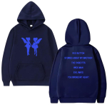 Drake For All the Dogs Album Kahepoolselt tr&uuml;kitud Huppar Meeste naiste mood Y2k Dressipluus Unisex Fliis Pikkade varrukatega pulloverid M blue