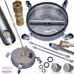 Rosfix roostevabast terasest harja Karcher HD/HDS survepesuritele &ndash; T&otilde;husus 250 baari | 1000 l/h | Easy! s&uuml;steemLukk | P&ouml;&ouml;rlevad otsikud 32 cm