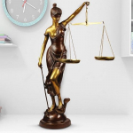 Suur Messing 76,2 cm Andha Kanoon Kuju Silmad kinni seotud &Otilde;iguse Daam Murti Skulptuur Silmad kinni seotud Insaaf Ka Tarakaal Vaateaknaeksponaat Murti Kodu Dekoratsioon