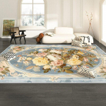 P&otilde;hjamaise lille-taime stiiliga vaip elutuppa luksuslik kaunistus lilleline pl&uuml;&uuml;svaip 200x300cm magamistupp voodiotsa libisemisvastane pestav matt 60*90cm