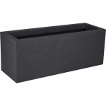 Taimekast - EDA - Volcania Up - 57 L - Sise/V&auml;lis - Kiviimitatsioon - 79,5 x 29,5 x K. 29,5 cm - Antratsiithall hall