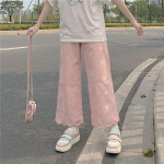 Armsad jaapani dressip&uuml;ksid Preppy Style Naised Love Heart Print Lolita Laia s&auml;&auml;rega p&uuml;ksid T&uuml;drukud Kawaii Avarad sirged p&uuml;ksid XXL aprikoosi
