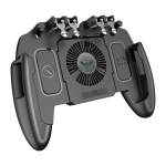 6 S&otilde;rmega Mobiilne Laskmism&auml;ngu Nupp P&auml;&auml;stik M&auml;ngupult Jahutusventilaatoriga PUBG Mobiilile P&auml;&auml;stik Joypad M&auml;ngukonsool gray