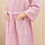Unisex Kodu Vett imav Kiiresti kuivav Lihtne Kodu Paari &Ouml;&ouml;s&auml;rk &Uuml;hev&auml;rviline Paeltega Pikk &Ouml;&ouml;s&auml;rk Hommikumantel 3XL