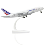 20CM Air France A380 Lennukimudel Sulam Metall Die-cast Kogumik Lennuk Laste M&auml;nguasjad M&auml;nguasjad Poisid Lapsed Kogutav Kingitus white