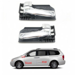 Auto Esik&uuml;lje Kroomitud Sisemised Uksek&auml;epidemed kia Sedona Carnival 06-14 Hyundai Entourage 2007 2008 jaoks front left