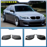 Carbon Fiber Look Must tahavaate k&uuml;ljepeegli kattekorgid BMW 5. seeria E60 E61 E63 E64 2004-2008 520i 525i 528i 528xi 530i jaoks Black One Pair