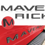 Suitable for pickup Ford Maverick Tremor rear trunk English letter sticker groove decorative word must
