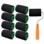 4-tollised tera v&auml;rvimist&ouml;&ouml;riistad Multifunktsionaalsed tekstuurv&auml;rvi rullid T&ouml;&ouml;riistad seinale, ruumi kunstile, puidutera t&ouml;&ouml;riist Libisemisvastane kaitsev