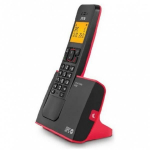T&eacute;l&eacute;phone sans fil - SPC - 7290 - Rouge - 6 niveaux de sonnerie - 20 positions de r&eacute;pertoire