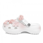 Crocs Classic Platform Clog Qingshan P&auml;rlroosa Kamelia Mitmek&uuml;lgne Pilve Mood Vabaaja Augud Kingad Naiste Roosa Valge 37-38