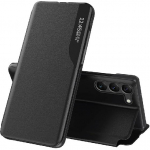 Galaxy S23 Ultra &uuml;mbris, Samsung S23 Ultra Moodne &Otilde;huke &Auml;ri Smart View Magnetiline Klapp-&uuml;mbris Kukkumiskindel Kaitsekate Samsung Galaxy S23 jaoks Galaxy S23 Ultra must