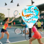 Rannatennise reket Padel Meelelahutus Kerge Professionaal M&auml;nguv&auml;ljakule Blue Orange