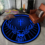 &Uuml;mmarguse pinnaga vaip Flanell Jagermeister Hirve logo Magamistoa Libisemisvastane elutuba K&ouml;&ouml;gi vaip p&otilde;randale 150CM