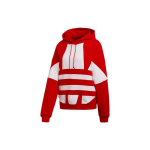 adidas Big Trifoil Pullover Hoodie Punane/Valge Naistele Streetwear FS1307 32