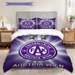 FK Austria Wien Muster Voodipesu Tekikomplekt Tekikate Padjap&uuml;&uuml;r Kodukaunistus S&uuml;nnip&auml;evakingitus (1 * tekikott + 2 * padjap&uuml;&uuml;ri, ilma s&uuml;damikuta) 135x200cm