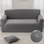 Elutoa elastne diivanikate, &uuml;hev&auml;rviline, veekindel, maisi samet, k&otilde;ik hinna sees, žakaar, paksendatud, universaalne S ( AF-90-140cm)1pc helehall v&auml;rv