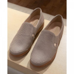 Vainer Women Comfort Shoes Leather Punching 327d Beige 225