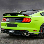 Ford Mustang GT500 Sport S&uuml;sinikkiust Mustriga Tagaspoiler (2015-2021) - Puurimiseta paigaldamine Unpainted