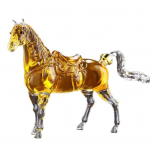 Hobuseviski dekanteerija K&auml;sit&ouml;&ouml;na valmistatud k&otilde;rge boorsilikaatklaasist lik&ouml;&ouml;rijaotur L&auml;&auml;ne kauboi teema Alkoholikinkekarp meestele Isadep&auml;evaks S&uuml;nnip&auml;evaks C