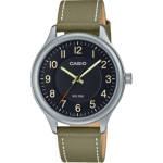 CASIO Kvartsmehhanismiga Ehtsa Nahkrihmaga K&auml;ekell Unisex Must T&auml;hik MTP-B160L-1B2V Black Dial