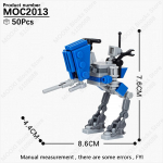 MOOXI Star Wars Mech S&otilde;iduk Kahur Tank Relvad S&otilde;durite Transpordilaev Mudel Klotsid DIY Kokkupandavad Ehitusklotsid Laste M&auml;nguasi