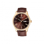 CITIZEN 50m Veekindel Mehaaniline Liikumine Veisenahast Rihmaga Kell 41mm Meeste Kellad NH8363-14XB Gold Watch Case
